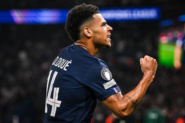 April 8, 2026, Paris, France, France: Desire DOUE of PSG celebrates his goal during the UEFA Champions League match between Paris Saint-Germain and Liverpool FC at Parc des Princes Stadium on April 08, 2026 in Paris, France. Paris Saint-Germain V Liverpool FC - UEFA Champions League  - ZUMAm308 20260408_zsp_m308_006 Copyright: xMatthieuxMirvillex