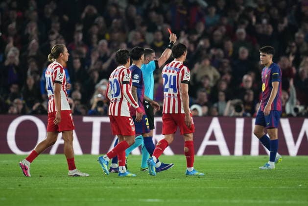 UEFA Champions League match, Quarter-Finals, first leg, between FC Barcelona, Barca and Atletico de Madrid played at Spotify Camp Nou Stadium on April 8, 2026 in Barcelona, Spain. (Photo by Bagu Blanco PRESSINPHOTO) Copyright: xBaguxBlancox xPRESSINPHOTOx