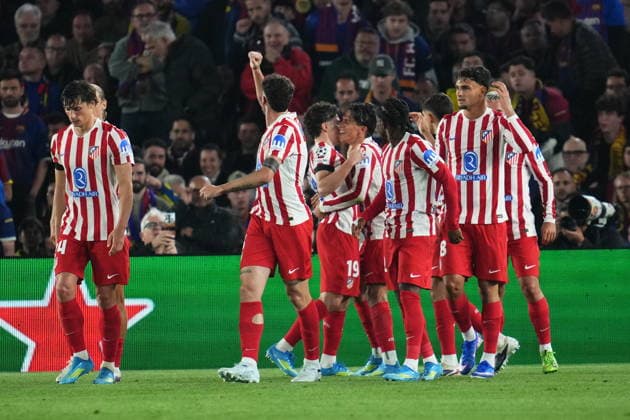 UEFA Champions League match, Quarter-Finals, first leg, between FC Barcelona, Barca and Atletico de Madrid played at Spotify Camp Nou Stadium on April 8, 2026 in Barcelona, Spain. (Photo by Bagu Blanco PRESSINPHOTO) Copyright: xBaguxBlancox xPRESSINPHOTOx