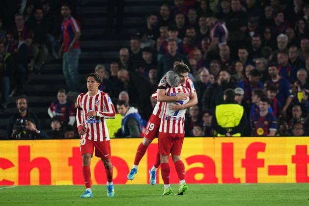 UEFA Champions League match, Quarter-Finals, first leg, between FC Barcelona, Barca and Atletico de Madrid played at Spotify Camp Nou Stadium on April 8, 2026 in Barcelona, Spain. (Photo by Bagu Blanco PRESSINPHOTO) Copyright: xBaguxBlancox xPRESSINPHOTOx