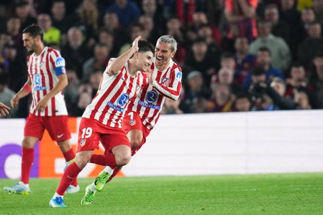 UEFA Champions League match, Quarter-Finals, first leg, between FC Barcelona, Barca and Atletico de Madrid played at Spotify Camp Nou Stadium on April 8, 2026 in Barcelona, Spain. (Photo by Bagu Blanco PRESSINPHOTO) Copyright: xBaguxBlancox xPRESSINPHOTOx