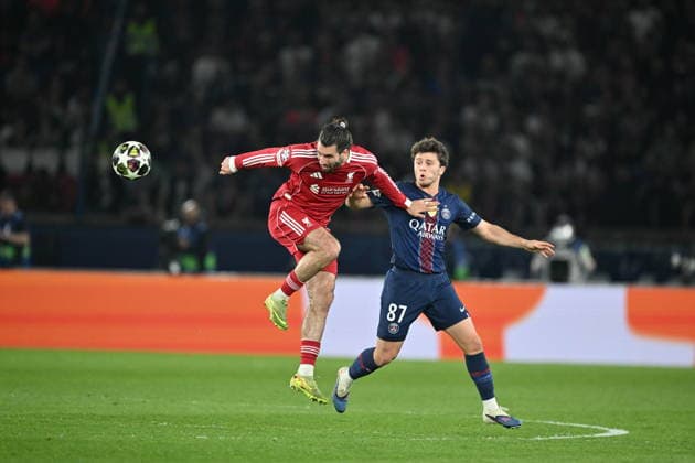 PSG v Liverpool - UEFA Champions League Quarter- finals PARIS, FRANCE - APRIL 8: Dominik Szoboszlai of Liverpool in action against Joao Neves of Paris Saint-Germain during the UEFA Champions League 2025 26 Quarter-Final First Leg match between Paris Saint-Germain and Liverpool FC at Parc des Princes in Paris, France, on April 8, 2026. Mustafa Yalcin Anadolu Paris France. Editorial use only. Please get in touch for any other usage.  Copyright: x2026xAnadoluxMustafaxYalcinx