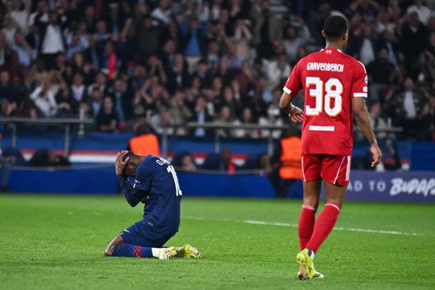 FOOTBALL : PSG vs Liverpool - Ligue des Champions - 08 04 2026 Ousmane DEMBELE of Paris Saint Germain during the UEFA Champions League match between Paris Saint Germain and Liverpool FC at Parc Des Princes on April 08 , 2026 in Paris, France. ( Photo by Federico Pestellini PsnewZ ) ParisFrance  Copyright: xFedericoxPestellinix