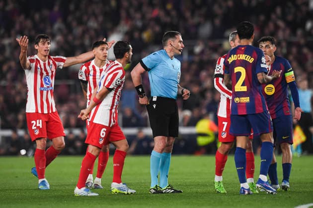 UEFA Champions League 2025 2026 quarter final, FC Barcelona Atletico de Madrid, at Estadio Campo Nou in Barcelona Spain Barcelona Barcelona Barcelona Spain Copyright: xPACOxLARGOx