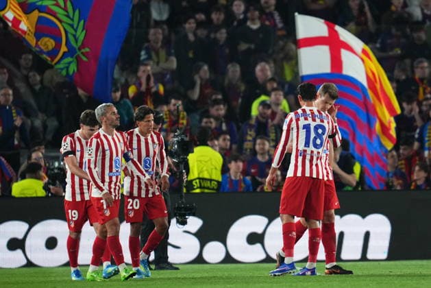 UEFA Champions League match, Quarter-Finals, first leg, between FC Barcelona, Barca and Atletico de Madrid played at Spotify Camp Nou Stadium on April 8, 2026 in Barcelona, Spain. (Photo by Bagu Blanco PRESSINPHOTO) Copyright: xBaguxBlancox xPRESSINPHOTOx