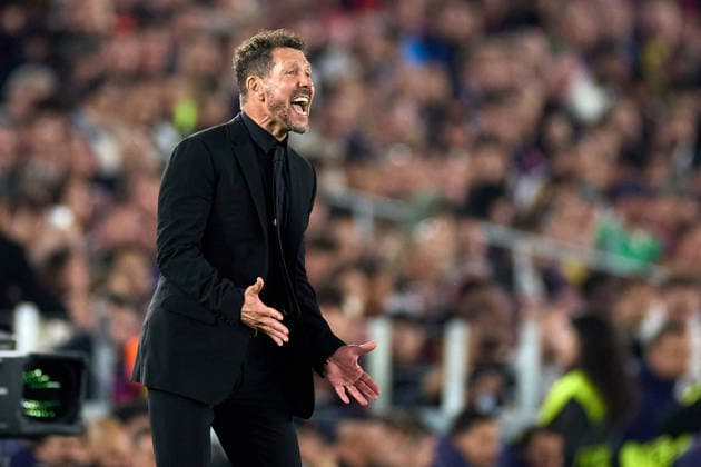 FC Barcelona, Barca v Atletico Madrid - UEFA Champions League BARCELONA, SPAIN - APRIL 8: Diego Pablo Simeone, head coach of Atletico de Madrid, during the UEFA Champions League match between FC Barcelona v Atletico Madrid at the Camp Nou on April 8, 2026 in Barcelona Spain. Adria Puig Anadolu Barcelona Spain. Editorial use only. Please get in touch for any other usage.  Copyright: x2026xAnadoluxAdriaxPuigx