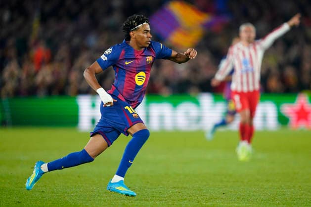 ESP: FC Barcelona, Barca - Atletico de Madrid. UEFA Champions League. Quarter-Finals, first leg. Lamine Yamal of FC Barcelona during UEFA Champions League match, Quarter-Finals, first leg, between FC Barcelona and Atletico de Madrid played at Spotify Camp Nou Stadium on April 8, 2026 in Barcelona, Spain. kpng Copyright: xSergioxRuizx xPRESSINPHOTOx PS_260408_BAR_ATL_CH_2526_069
