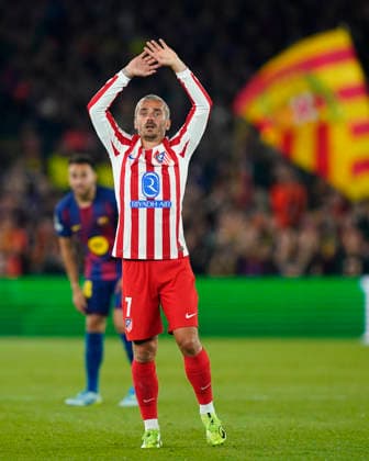ESP: FC Barcelona, Barca - Atletico de Madrid. UEFA Champions League. Quarter-Finals, first leg. Antoine Griezmann of Atletico de Madrid during UEFA Champions League match, Quarter-Finals, first leg, between FC Barcelona and Atletico de Madrid played at Spotify Camp Nou Stadium on April 8, 2026 in Barcelona, Spain. kpng Copyright: xSergioxRuizx xPRESSINPHOTOx PS_260408_BAR_ATL_CH_2526_074