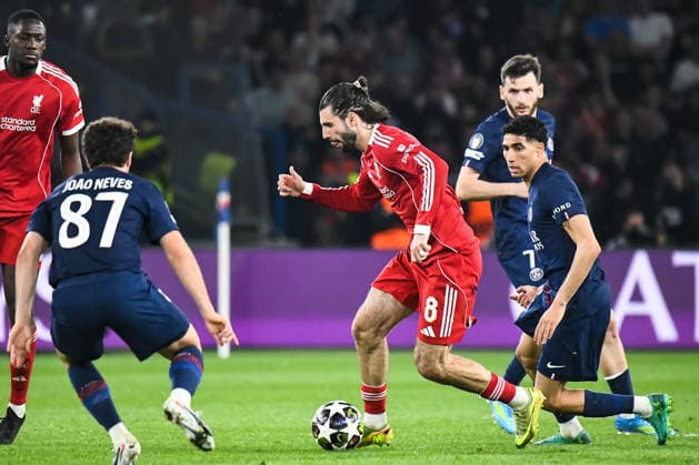 FOOTBALL : Paris Saint Germain vs Liverpool FC - Ligue des Champions - Quart de Finale - Match Aller - 08 04 2026 Dominik Szoboszlai (FC Liverpool) ParisFrance  Copyright: xBaptistexAutissierx
