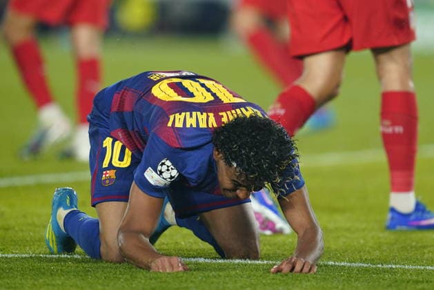 UEFA Champions League match, Quarter-Finals, first leg, between FC Barcelona, Barca and Atletico de Madrid played at Spotify Camp Nou Stadium on April 8, 2026 in Barcelona, Spain. (Photo by Bagu Blanco PRESSINPHOTO) Copyright: xBaguxBlancox xPRESSINPHOTOx