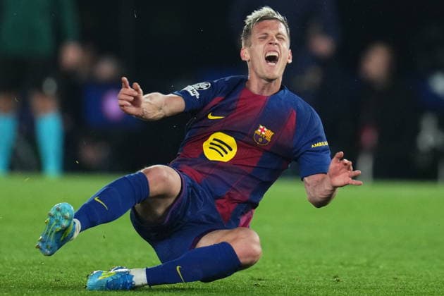 UEFA Champions League match, Quarter-Finals, first leg, between FC Barcelona, Barca and Atletico de Madrid played at Spotify Camp Nou Stadium on April 8, 2026 in Barcelona, Spain. (Photo by Bagu Blanco PRESSINPHOTO) Copyright: xBaguxBlancox xPRESSINPHOTOx