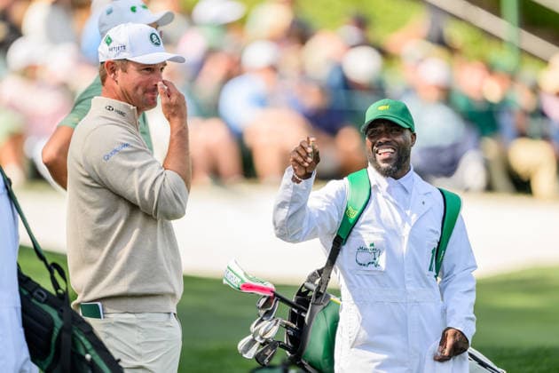 260408 Bryson DeChambeau of the United States and Kevin Hart during the Par Three Contest prior to the 2026 Masters Golf Tournament on April 8, 2026 in Augusta Photo Petter Arvidson BILDBYRAN kod PA PA1192 golf masters bbeng the masters augusta  Copyright: PETTERxARVIDSON BB260408PA045