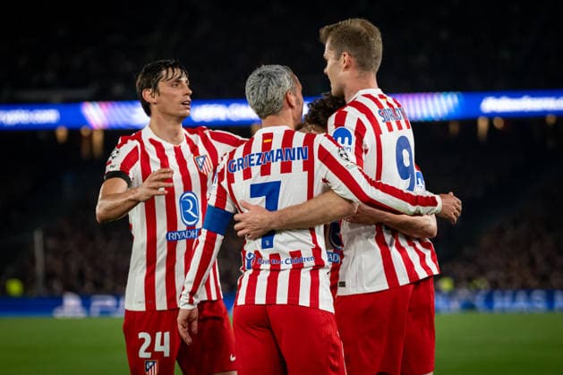Alexander Sorloth AtlÃ tico de Madrid celebrates after scoring his team s goal with team mates during a UEFA Champions League match between FC Barcelona and Atletico de Madrid at Spotify Camp Nou in Barcelona, , Spain, on April 08 2026 Photo by Felipe Mondino Copyright: x@FELIPExMONDINOx