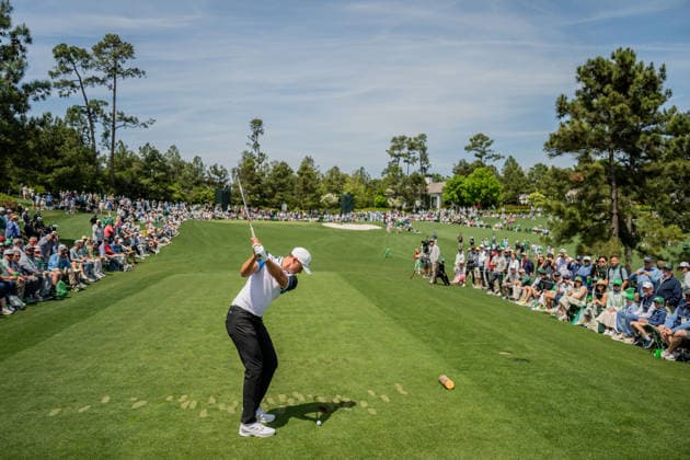 260408 Ludvig Aberg of Sweden during the Par Three Contest prior to the 2026 Masters Golf Tournament on April 8, 2026 in Augusta Photo Petter Arvidson BILDBYRAN kod PA PA1192 golf masters bbeng the masters augusta sverige  Copyright: PETTERxARVIDSON BB260408PA060