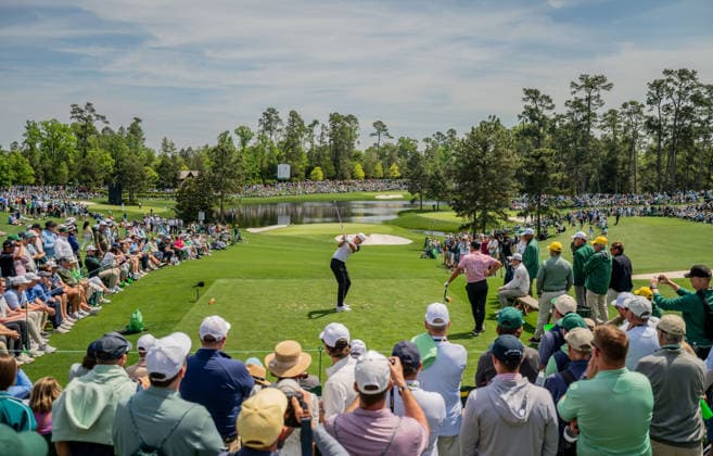 260408 Ludvig Aberg of Sweden during the Par Three Contest prior to the 2026 Masters Golf Tournament on April 8, 2026 in Augusta Photo Petter Arvidson BILDBYRAN kod PA PA1192 golf masters bbeng the masters augusta sverige  Copyright: PETTERxARVIDSON BB260408PA061