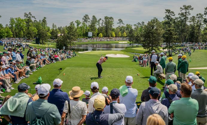 260408 Viktor Hovland of Norway during the Par Three Contest prior to the 2026 Masters Golf Tournament on April 8, 2026 in Augusta Photo Petter Arvidson BILDBYRAN kod PA PA1192 golf masters bbeng the masters augusta norge Copyright: PETTERxARVIDSON BB260408PA063