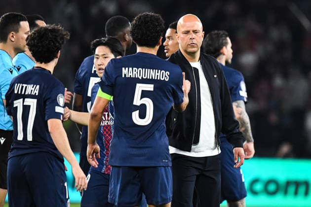 FOOTBALL : Paris Saint Germain vs Liverpool FC - Ligue des Champions - Quart de Finale - Match Aller - 08 04 2026 Arne Slot (FC Liverpool) ParisFrance  Copyright: xBaptistexAutissierx