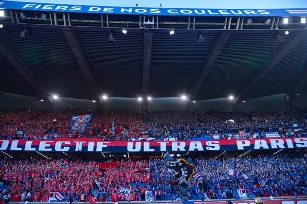 FOOTBALL : Paris Saint Germain vs Liverpool FC - Ligue des Champions - Quart de Finale - Match Aller - 08 04 2026 Supporters du Paris SG - Ambiance ParisFrance  Copyright: xBaptistexAutissierx