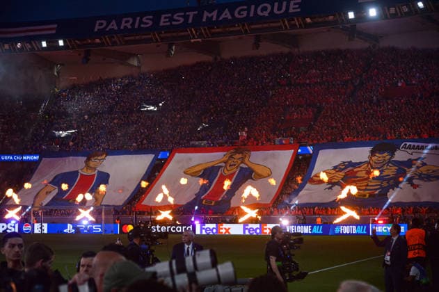 FOOTBALL : Paris Saint Germain vs Liverpool FC - Ligue des Champions - Quart de Finale - Match Aller - 08 04 2026 Supporters du Paris SG - Ambiance ParisFrance  Copyright: xBaptistexAutissierx