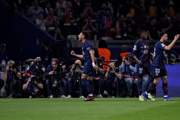 Paris, France April 8 Desire Doue of Paris Saint Germain celebrates his goal during the UEFA Champions League 2025 26 Quarter Final First Leg match between Paris Saint Germain FC and Liverpool FC at Parc des Princes on April 8, 2026 in Paris, France Photo by JustPictures Paris Parc des Princes France Copyright: x x2026xEurasiaxSportxImagesx jp-en-EuSpIm-AB6_PSG_Liverpool_08Apr2026_PR126