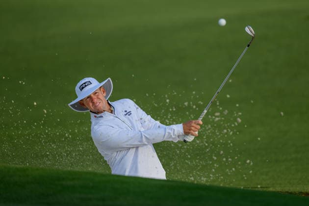 260408 Samuel Stevens of the United States during a practice round prior to the 2026 Masters Golf Tournament on April 8, 2026 in Augusta Photo Petter Arvidson BILDBYRAN kod PA PA1192 golf masters bbeng the masters augusta  Copyright: PETTERxARVIDSON BB260408PA075