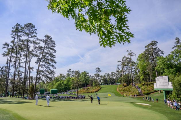 260408 Ludvig Aberg of Sweden during a practice round prior to the 2026 Masters Golf Tournament on April 8, 2026 in Augusta Photo Petter Arvidson BILDBYRAN kod PA PA1192 golf masters bbeng the masters augusta  Copyright: PETTERxARVIDSON BB260408PA097