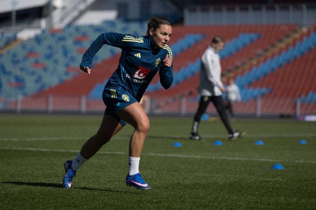 260409 Johanna Rytting Kaneryd at a training session with the women s national football team of Sweden on April 9, 2026 in Göteborg Photo Daniel Stiller BILDBYRAN kod DS DS0570 fotboll football soccer fotball sverige sweden dam bbeng sverige sweden  Copyright: DANIELxSTILLER BB260409DS002