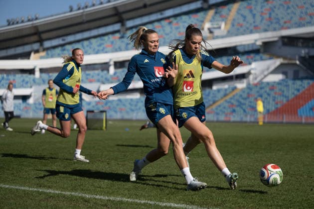 Football, Women, Sweden national team, Training