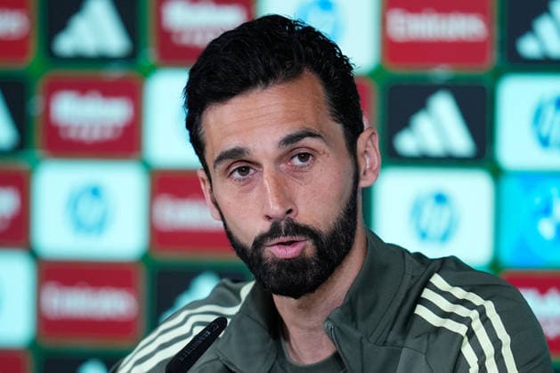 April 9, 2026, Valdebebas, Madrid, Spain: Alvaro Arbeloa, head coach of Real Madrid, attends his press conference, PK, Pressekonferenz during the training day of Real Madrid ahead the Spanish League, LaLiga EA Sports, football match against Girona FC at Ciudad Deportiva Real Madrid on April 09, 2026, in Valdebebas, Madrid, Spain. Alvaro Arbeloa Press Conference For Real Madrid - LaLiga EA Sports  - ZUMAa181 20260409_zaa_a181_004 Copyright: xDennisxAgyemanx