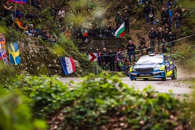 AUTO - WRC, Motorsport Rallye, WM - CROATIA RALLY 2026 23 Roberto DAPRÃÄ, Luca GUGLIELMETTI, Skoda Fabia Evo Rally2, action during the Croatia Rally 2026, 4th round of the 2026 WRC World Rally Car Championship, from April 9 to 12, 2026 at Rijeka, Croatia - RijekaCroatia  Copyright: xNikosxKatikisx