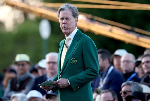 Golf 2026 Masters Tournament - Round 1 Fred Ridley, Chairman of the Augusta National Golf Club, delivers a speech before the start of Round 1 of the 2026 Masters tournament in August, Georgia, USA, 09 April 2026. Augusta United States  Copyright: xCHRISxTORRESx
