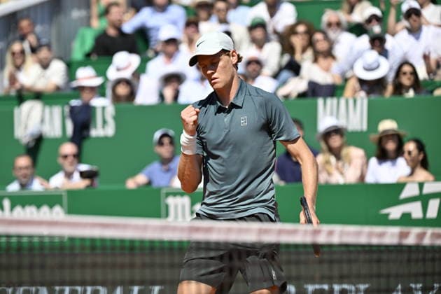 Tennis - Monte Carlo Rolex Masters 2026 - ATP, Tennis Herren - 09 04 2026 - Tennis - Monte Carlo Rolex Masters 2026 - ATP - 09 04 2026 - Jannick Sinner - Italie Monaco  Copyright: xChryslenexCaillaudx Psnewzx