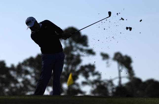 Golf 2026 Masters Tournament - Round 1 Jose Maria Olazabal of Spain tees off on the 3rd hole in Round 1 of the 2026 Masters tournament in August, Georgia, USA, 09 April 2026. Augusta United States  Copyright: xERIKxS.xLESSERx