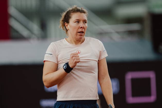 TENNIS - WTA, Tennis Damen Upper Austria Ladies Linz LINZ,AUSTRIA,09.APR.26 - TENNIS - WTA Tour, Upper Austria Ladies Linz. Image shows Anna-Lena Friedsam (GER).  GEPAxpictures xAlexanderxSolc