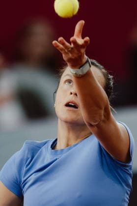 TENNIS - WTA, Tennis Damen Upper Austria Ladies Linz LINZ,AUSTRIA,09.APR.26 - TENNIS - WTA Tour, Upper Austria Ladies Linz. Image shows Tatjana Maria (GER).  GEPAxpictures xAlexanderxSolc
