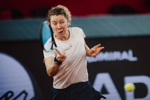 TENNIS - WTA, Tennis Damen Upper Austria Ladies Linz LINZ,AUSTRIA,09.APR.26 - TENNIS - WTA Tour, Upper Austria Ladies Linz. Image shows Anna-Lena Friedsam (GER).  GEPAxpictures xAlexanderxSolc
