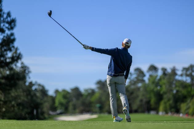260409 Kristoffer Reitan of Norway during the first round of the 2026 Masters Golf Tournament on April 9, 2026 in Augusta Photo Petter Arvidson BILDBYRAN kod PA PA1193 golf masters bbeng the masters augusta norge  Copyright: PETTERxARVIDSON BB260409PA065