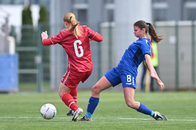 SERBIA WU19 vs DENMARK WU19 Lana Zarubica football WU19 Serbia vs Denmark WU19 European qualification match sports center FSS, Stara Pazova 09.04.2026 Foto: FOOTBALL, SERBIA WU19, DENMARK U19, WOMEN, EUROPEAN QUALIFIERS Stara Pazova Sports center Stara Pazova Serbia Copyright: xMarkoxMetlas xMNxPressx
