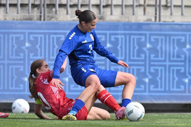 Football, Women, U19 European Championship Qualifier, Serbia - Denmark