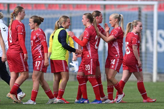 SERBIA WU19 vs DENMARK WU19 CELEBRATION football WU19 Serbia vs Denmark WU19 European qualification match sports center FSS, Stara Pazova 09.04.2026 Foto: FOOTBALL, SERBIA WU19, DENMARK U19, WOMEN, EUROPEAN QUALIFIERS Stara Pazova Sports center Stara Pazova Serbia Copyright: xMarkoxMetlas xMNxPressx