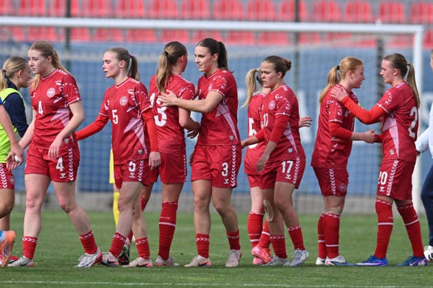 SERBIA WU19 vs DENMARK WU19 CELEBRATION football WU19 Serbia vs Denmark WU19 European qualification match sports center FSS, Stara Pazova 09.04.2026 Foto: FOOTBALL, SERBIA WU19, DENMARK U19, WOMEN, EUROPEAN QUALIFIERS Stara Pazova Sports center Stara Pazova Serbia Copyright: xMarkoxMetlas xMNxPressx