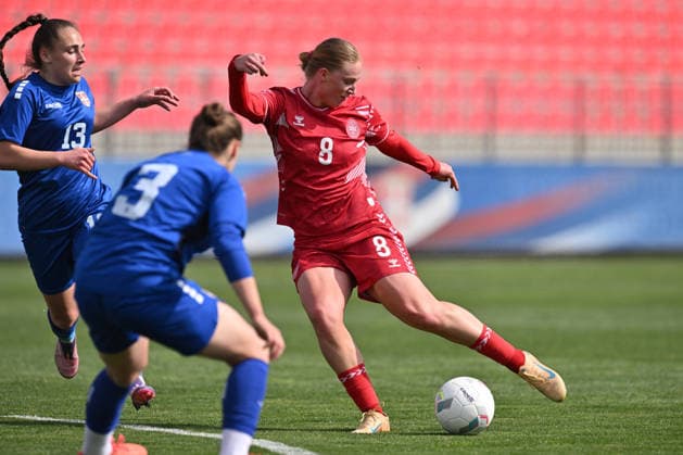 SERBIA WU19 vs DENMARK WU19 Emilie Luplau football WU19 Serbia vs Denmark WU19 European qualification match sports center FSS, Stara Pazova 09.04.2026 Foto: FOOTBALL, SERBIA WU19, DENMARK U19, WOMEN, EUROPEAN QUALIFIERS Stara Pazova Sports center Stara Pazova Serbia Copyright: xMarkoxMetlas xMNxPressx