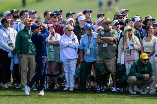 260409 Rory McIlroy of Northern Ireland during the first round of the 2026 Masters Golf Tournament on April 9, 2026 in Augusta Photo Petter Arvidson BILDBYRAN kod PA PA1193 golf masters bbeng the masters augusta  Copyright: PETTERxARVIDSON BB260409PA091