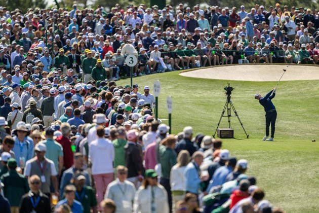 260409 Rory McIlroy of Northern Ireland during the first round of the 2026 Masters Golf Tournament on April 9, 2026 in Augusta Photo Petter Arvidson BILDBYRAN kod PA PA1193 golf masters bbeng the masters augusta  Copyright: PETTERxARVIDSON BB260409PA096