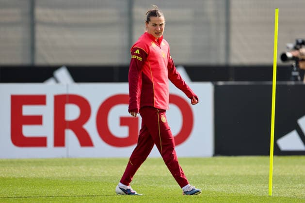 Herzogenaurach, Germany 09 April 2026 International match of the German womens national soccer team in preparation for the World Cup qualifiers in Herzogenaurach Training In the picture Carlotta Wamser Germany Copyright: HMBxMedia MadeleinexFantini