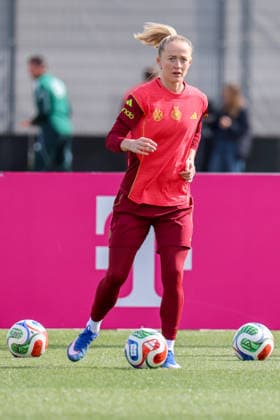 Herzogenaurach, Germany 09 April 2026 International match of the German womens national soccer team in preparation for the World Cup qualifiers in Herzogenaurach Training In the picture Lea Schüller Schueller Germany Copyright: HMBxMedia MadeleinexFantini