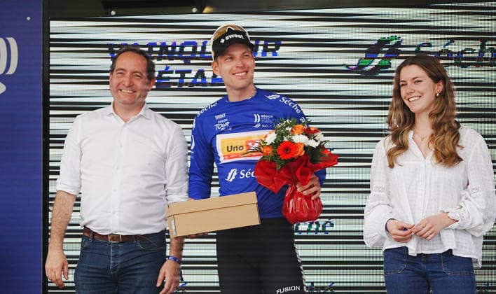CYCLISME -TOUR REGION PAYS LOIRE - 3eme ETAPE - AVRILLE - SAINTE SUZANNE ET CHAMMES Alexander Kamp During the 3rd stage of the Pays de la Loire Regions Tour between AvrillÃ - Sainte Suzanne and Chammes in Mayenne, France. Photos by Laurent Lairys Sainte Suzanne et ChammesFrance  Copyright: xLaurentxLairysx