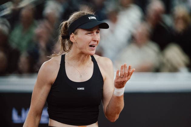 TENNIS - WTA, Tennis Damen Upper Austria Ladies Linz LINZ,AUSTRIA,09.APR.26 - TENNIS - WTA Tour, Upper Austria Ladies Linz. Image shows Liudmila Samsonova (RUS).  GEPAxpictures xAlexanderxSolc