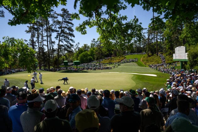 260409 Rory McIlroy of Northern Ireland on the sixth green during the first round of the 2026 Masters Golf Tournament on April 9, 2026 in Augusta Photo Petter Arvidson BILDBYRAN kod PA PA1193 golf masters bbeng the masters augusta  Copyright: PETTERxARVIDSON BB260409PA120
