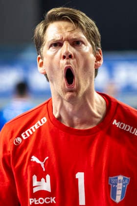 EHF Champions League - Orlen Wisla Plock v Sporting CP Torbjorn Sittrup Bergerud during the match EHF Champions League Men match between Orlen Wisla Plock and Sporting CP in Plock, Poland on April 9, 2026 Plock Poland  Copyright: xAndrzejxIwanczukx originalFilename:iwanczuk-ehfchamp260409_npfmJ.jpg